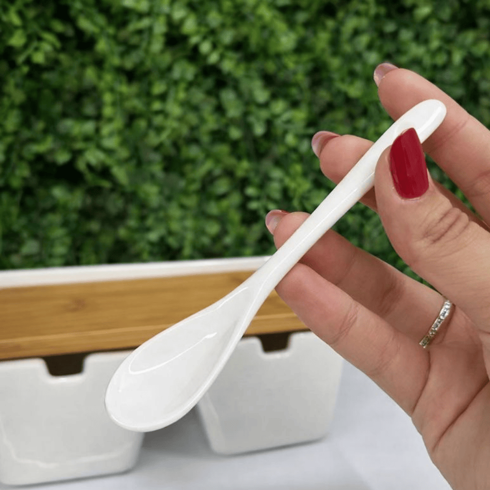 Saleiro De Mesa C/2 Divisórias E Tampa De Bambu