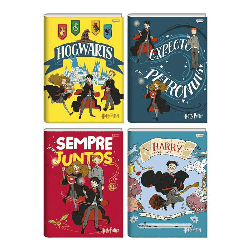 Caderno Brochura 1/4 Harry Potter 96 Folhas Jandaia