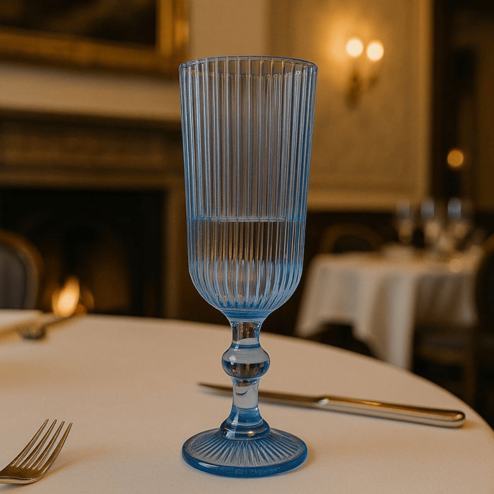 Taça Champanhe Versalhes Azul 160Ml