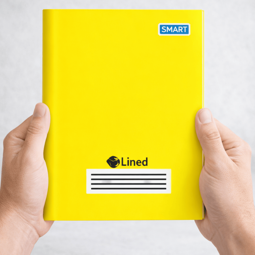 Caderno 1/4 Broch Cd Amarelo 96Fls Smart