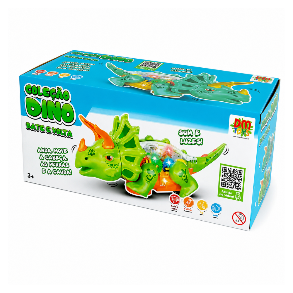 Brinquedo Bate e Volta Coleção Dino DMBrasil