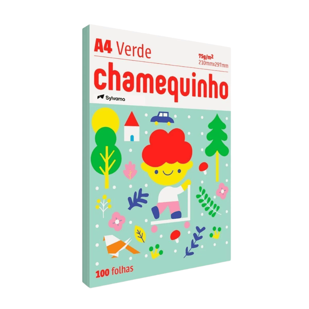 Papel Chameq A4 Verde Chamex
