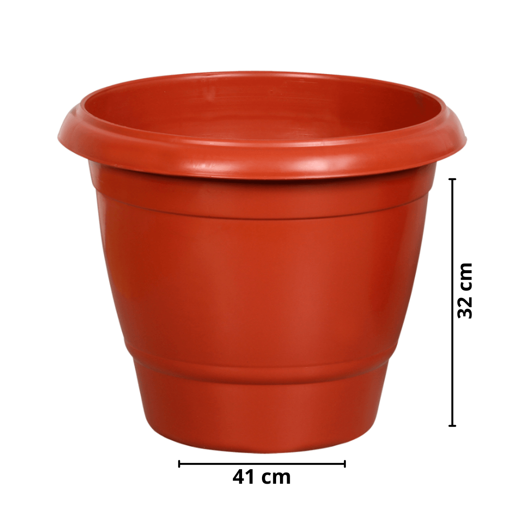 Vaso Redondo Grande Cerâmico 21,5L Plasnew
