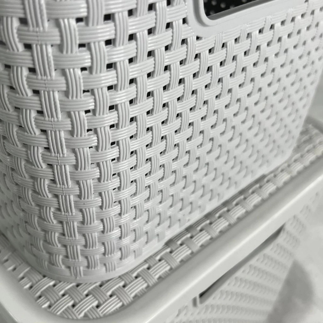 Organizador Rattan Cinza N1 Plasnew