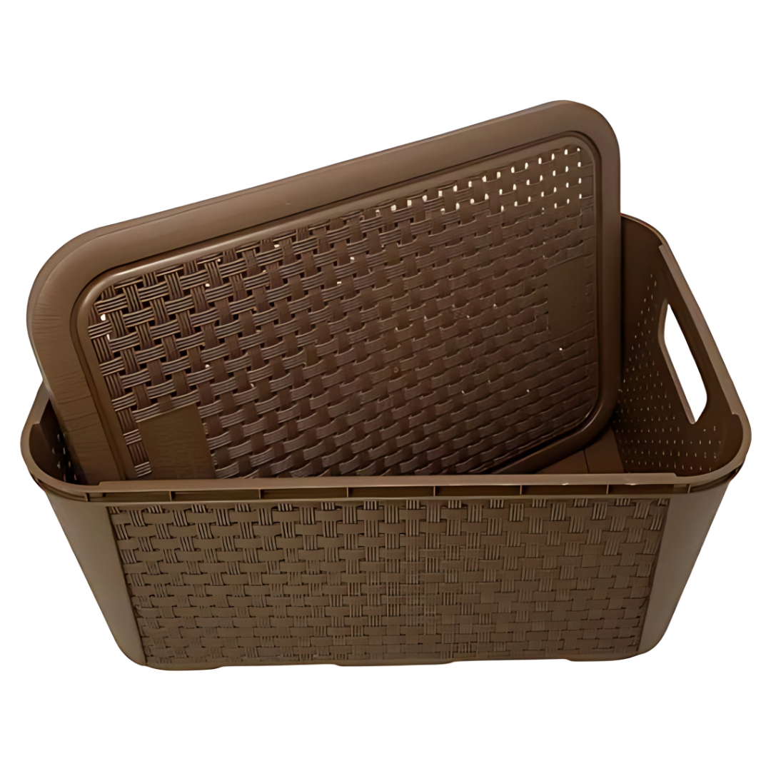 Organizador Rattan Café N°3 Plasnew
