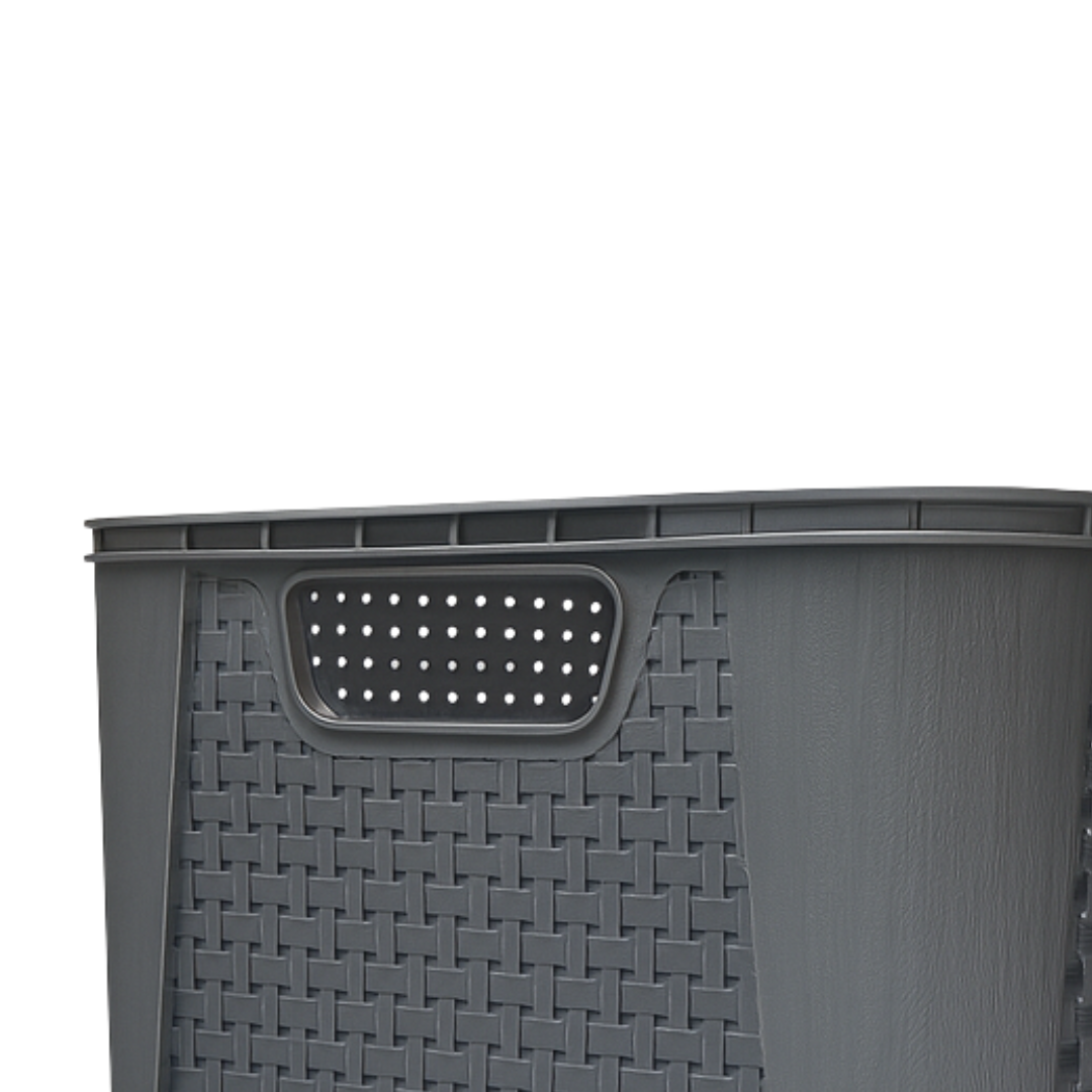 Organizador Rattan Cinza N3 Plasnew