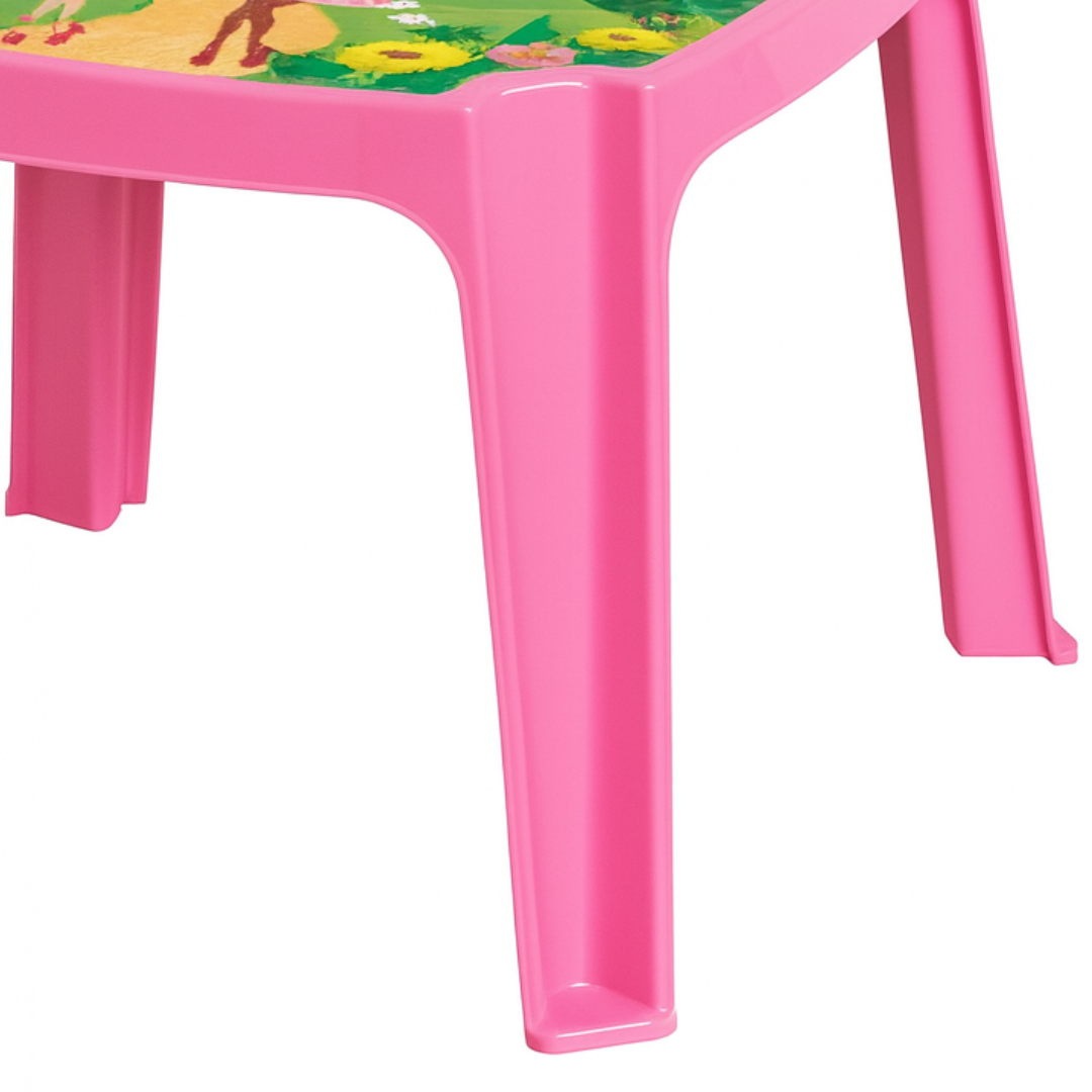 Mesa Infantil Rosa/Label Princesa Plasnew