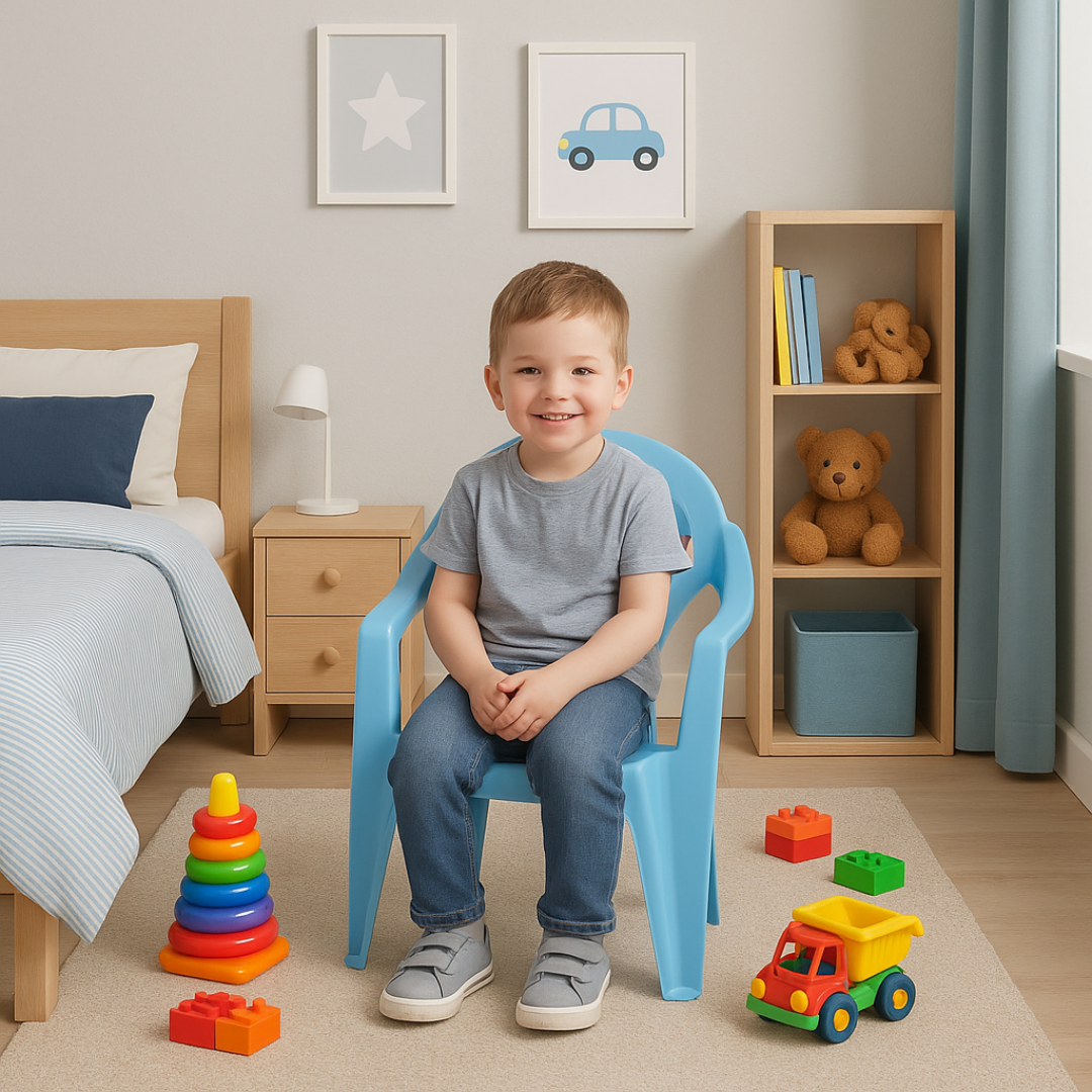 Poltrona Infantil Azul/Label Carros Plasnew