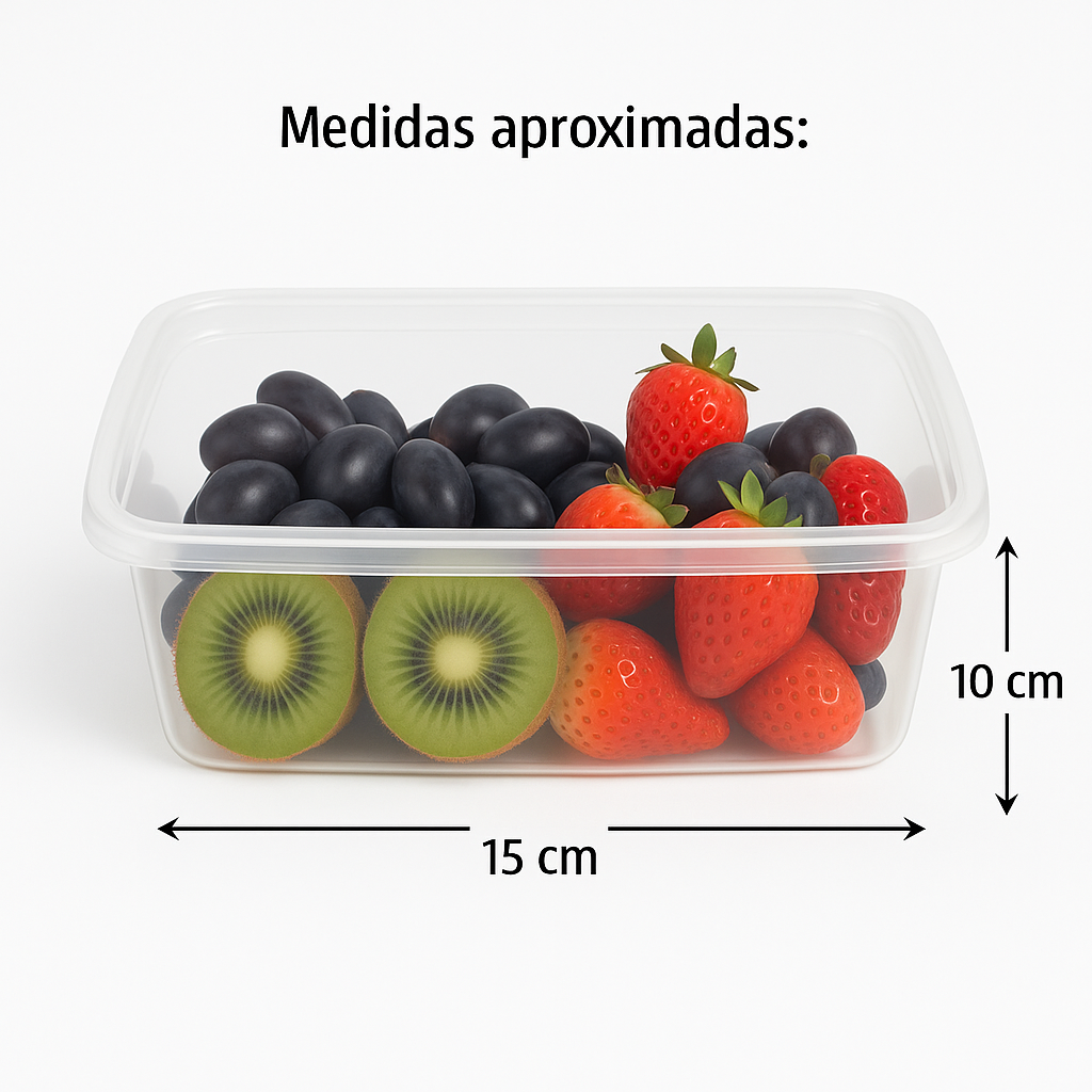 Pote Retangular 500Ml