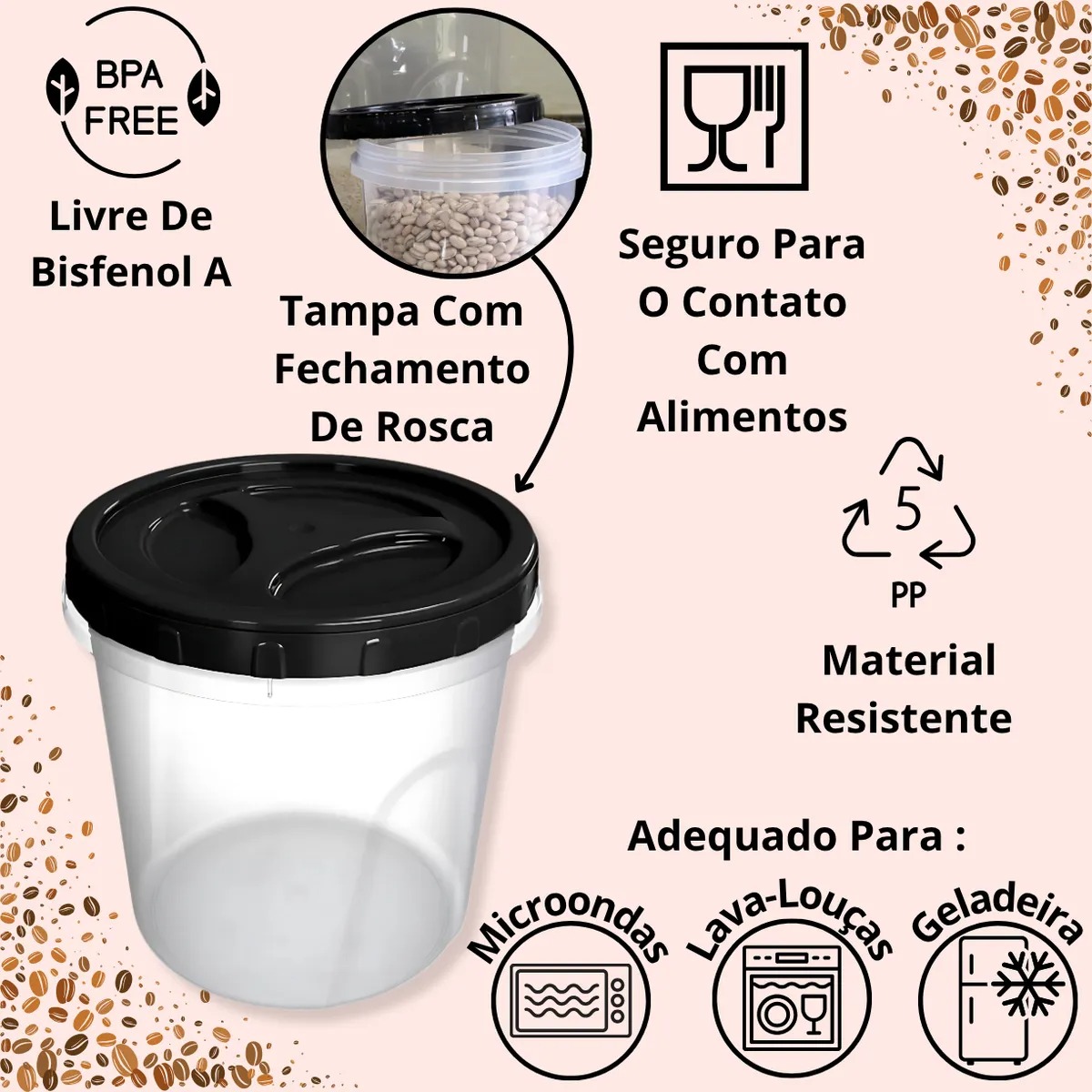 Pote Lock Redondo Com Rosca 1,65Ml Mb