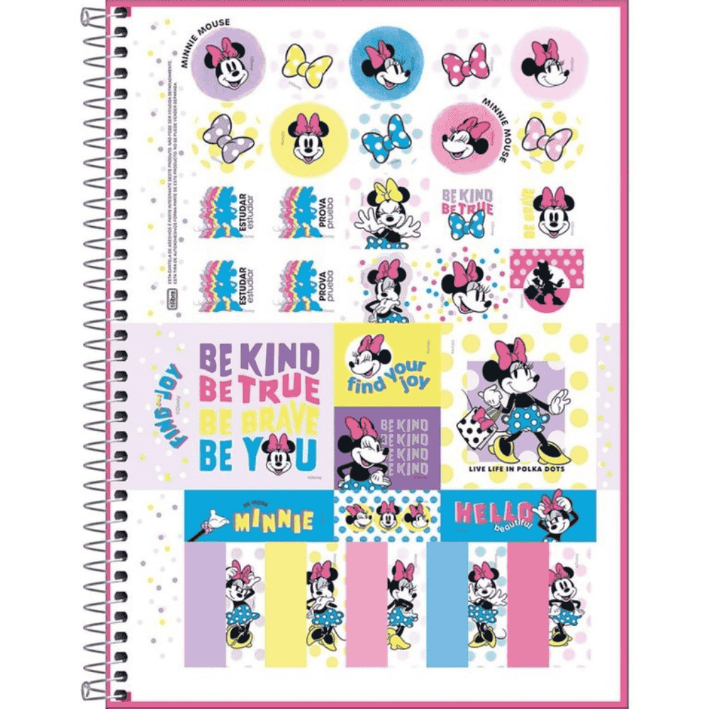 Caderno Universitário Minnie Fit Tilibra