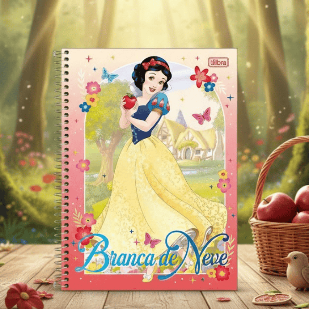 Caderno Universitário Princesas Cd 80Fls 1 Matéria