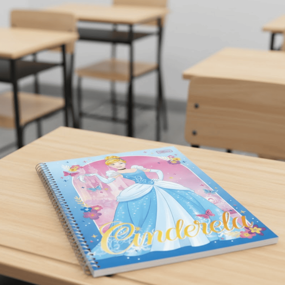 Caderno Universitário Princesas Cd 80Fls 1 Matéria