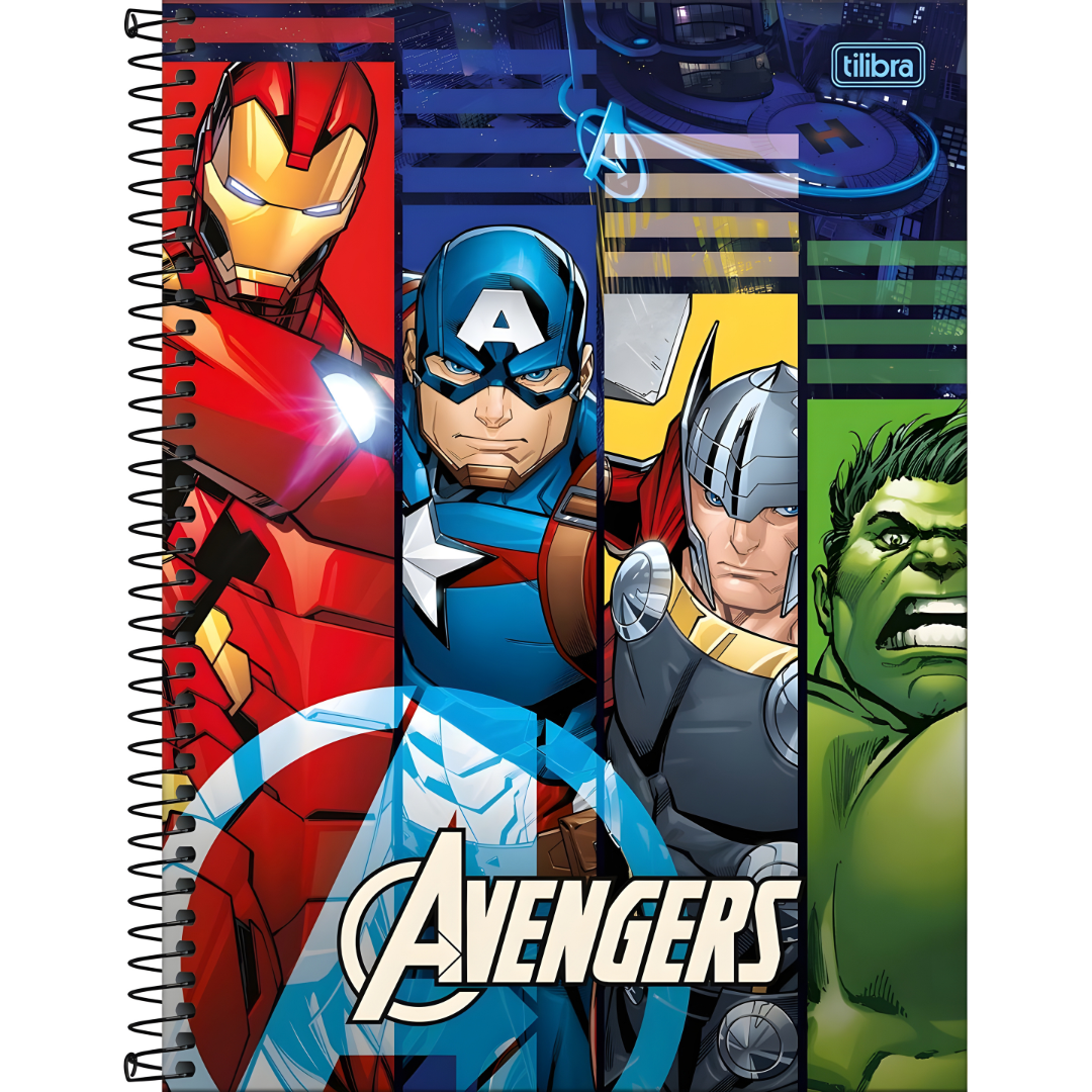 Caderno Avengers Tilibra