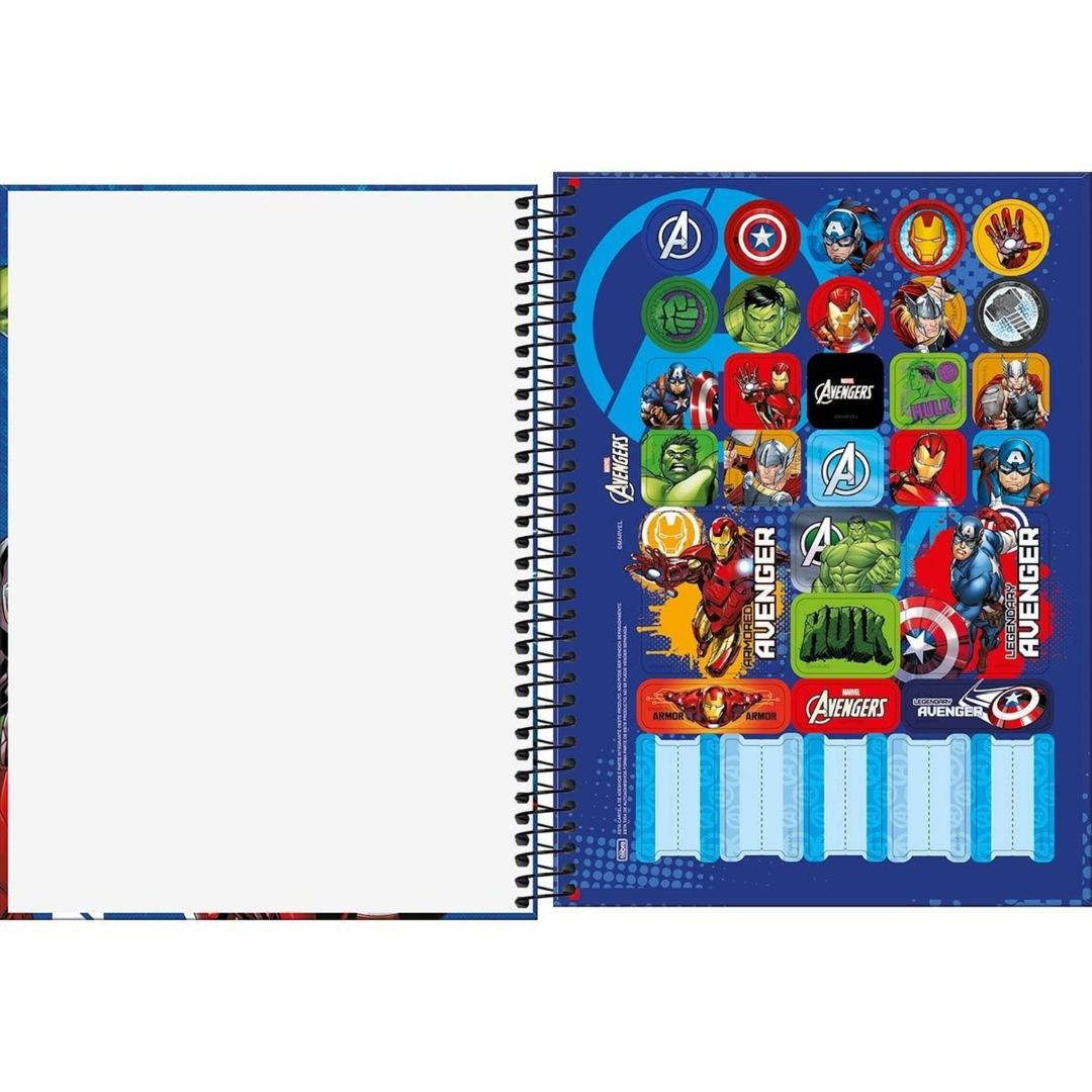 Caderno Avengers Tilibra