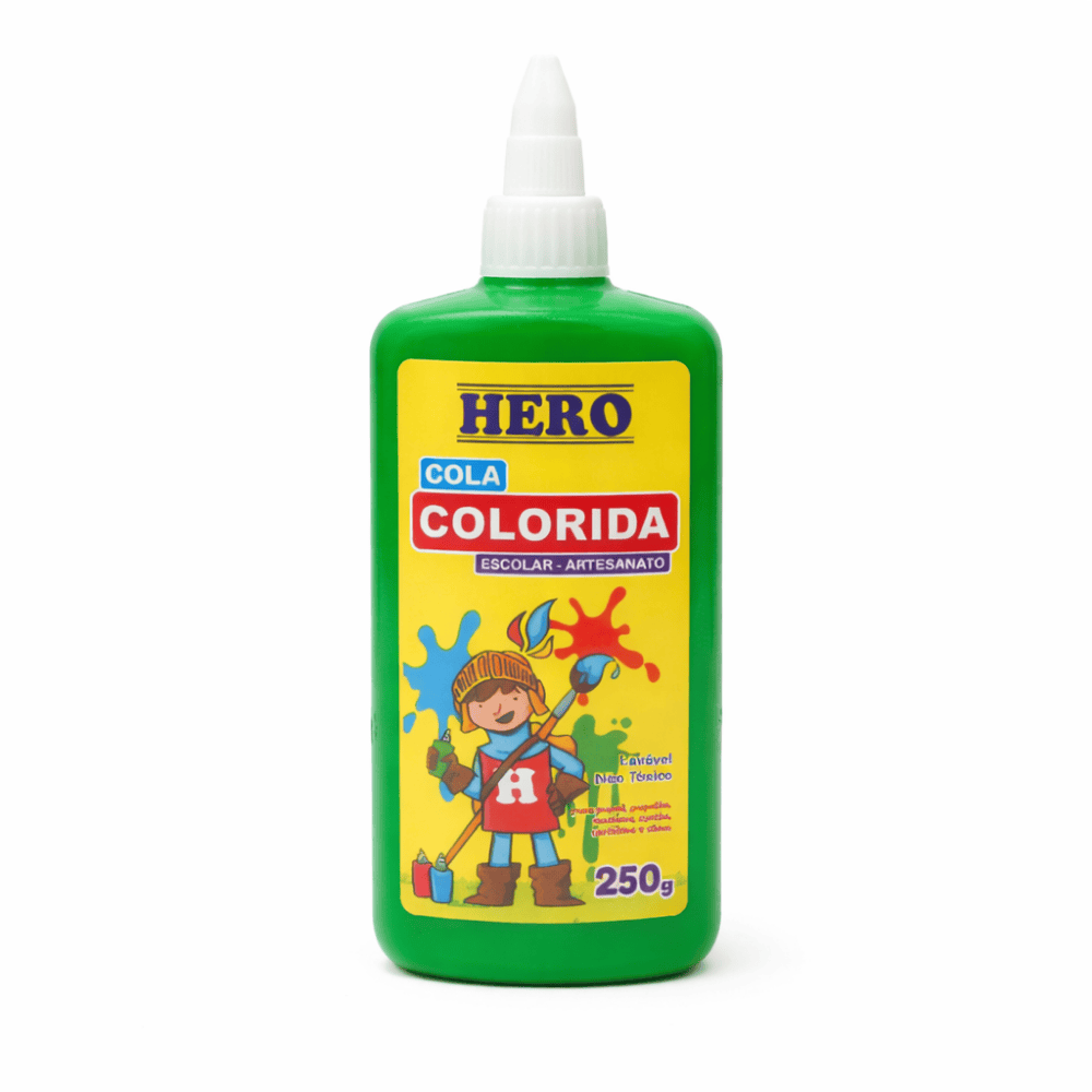 Cola Colorida Verde 250G Hero
