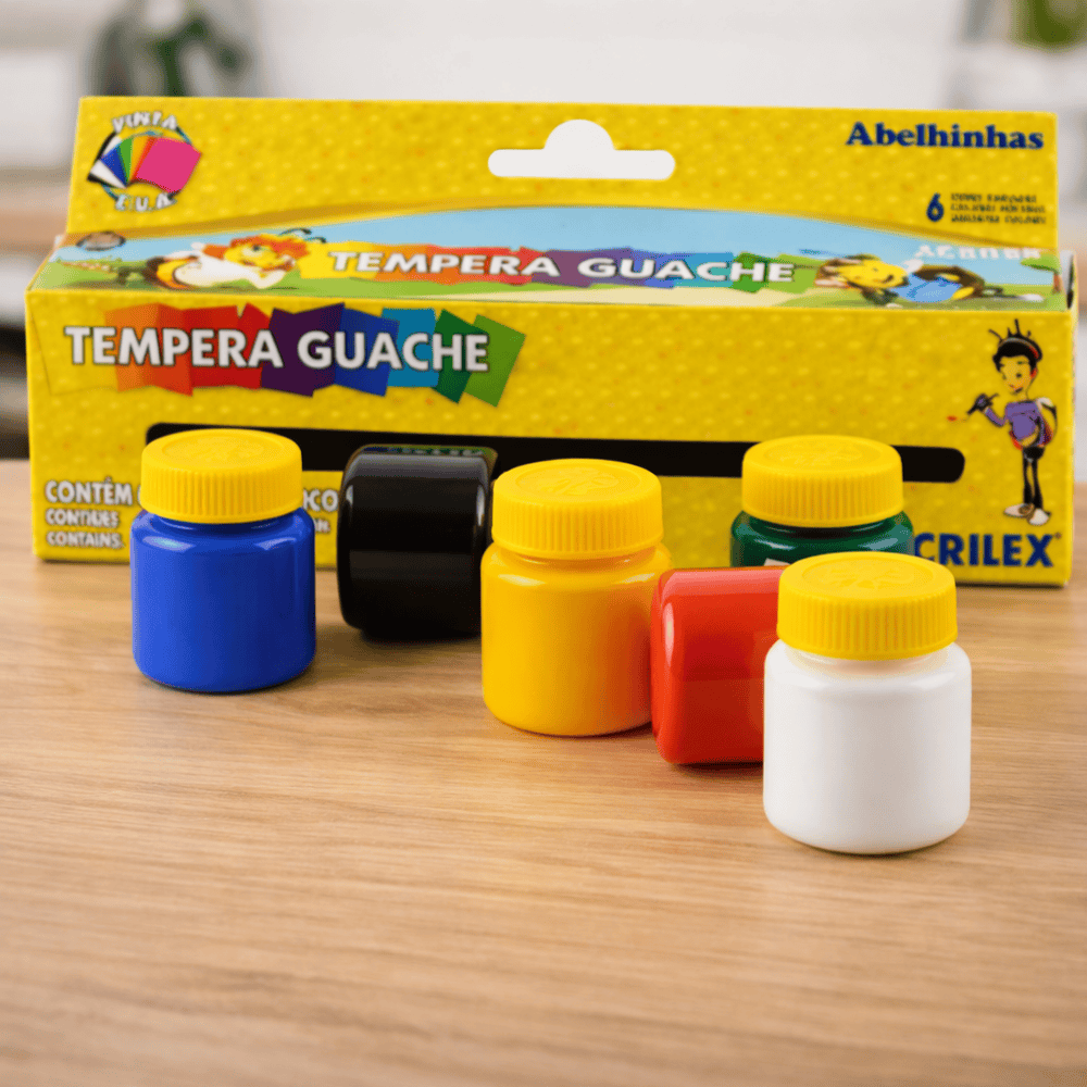 Têmpera Guache 15Ml 6 Cores Hero