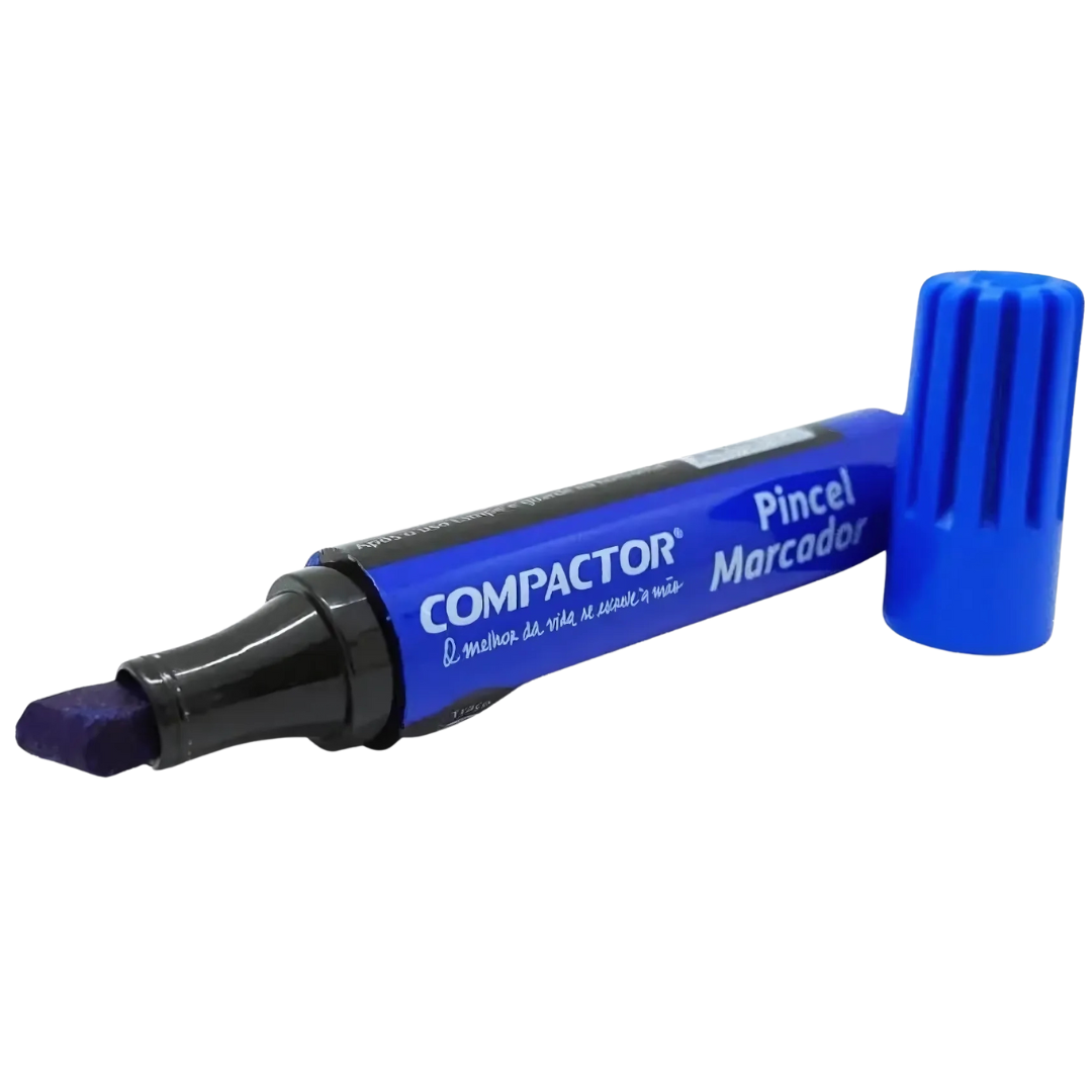 Pincel Marcador Azul Compactor