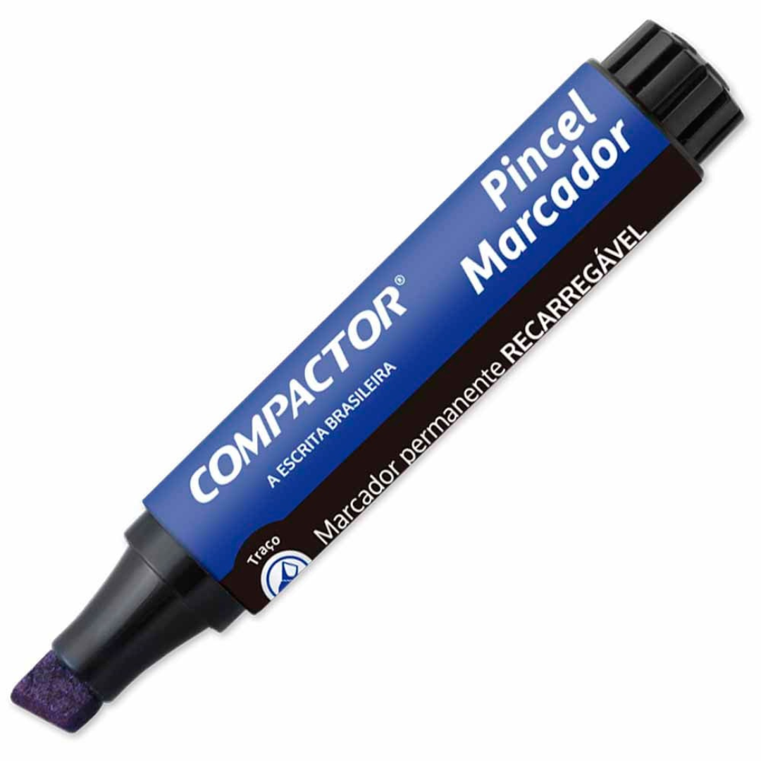 Pincel Marcador Azul Compactor