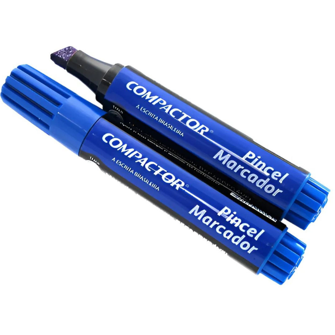 Pincel Marcador Azul Compactor