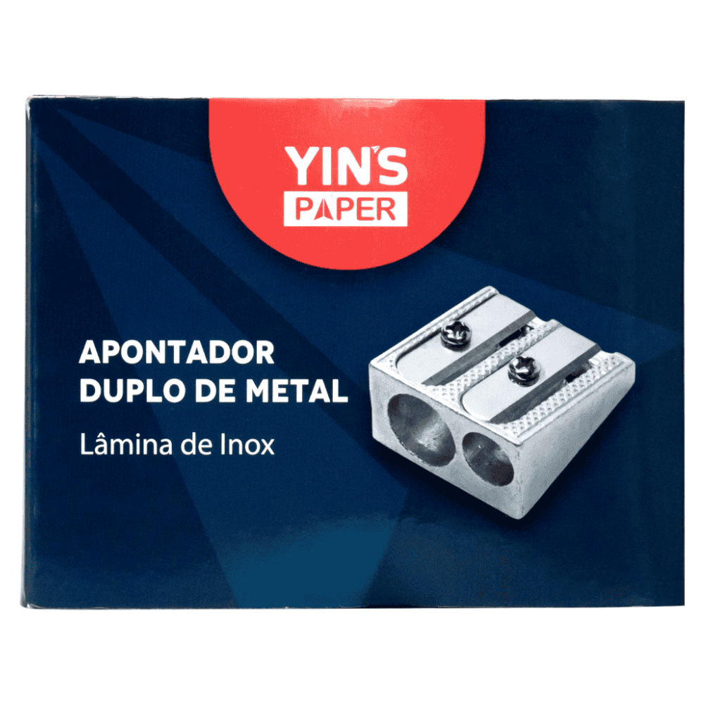 Apontador De Metal Duplo Yins