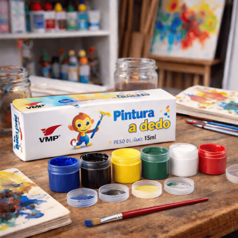 Pintura Dedo 15Ml 6 Cores