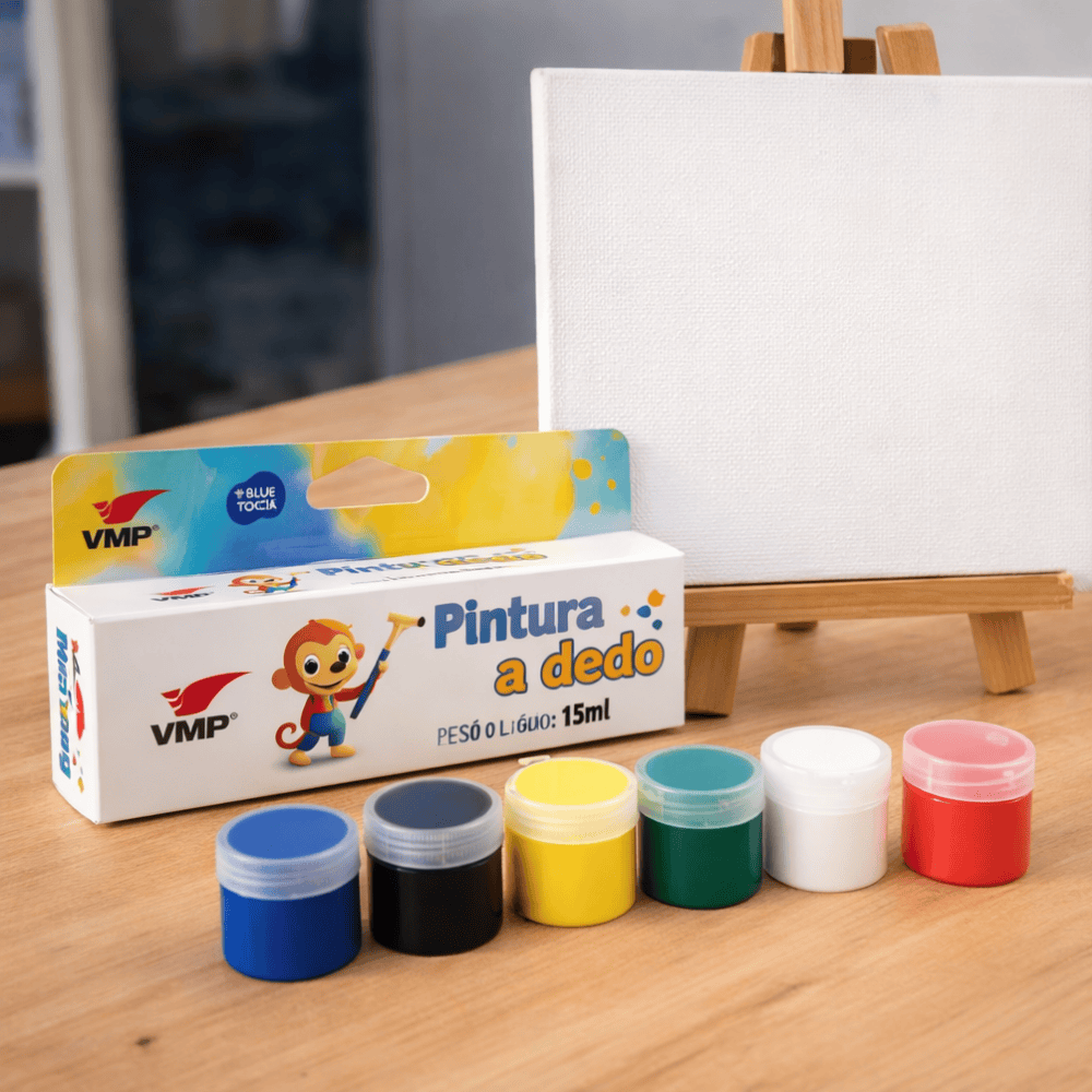 Pintura Dedo 15Ml 6 Cores