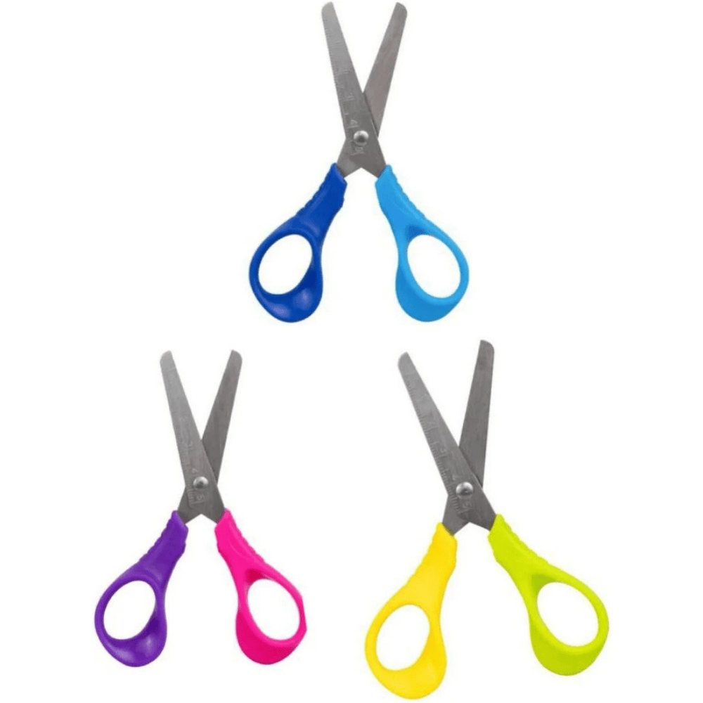 Tesoura Escolar Duas Cores 12,5Cm Color Yins