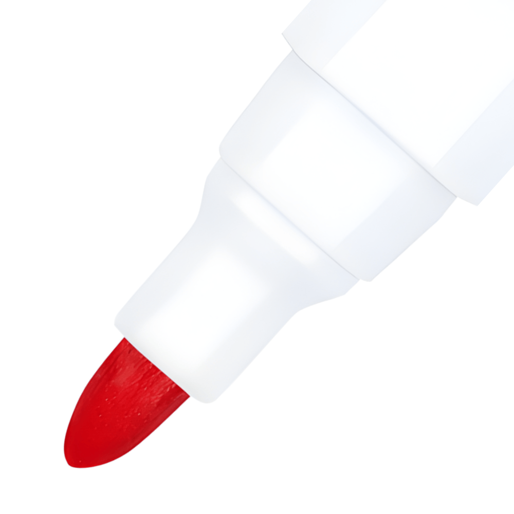 Marcador Para Quadro Branco Recarregável Vermelho Yins
