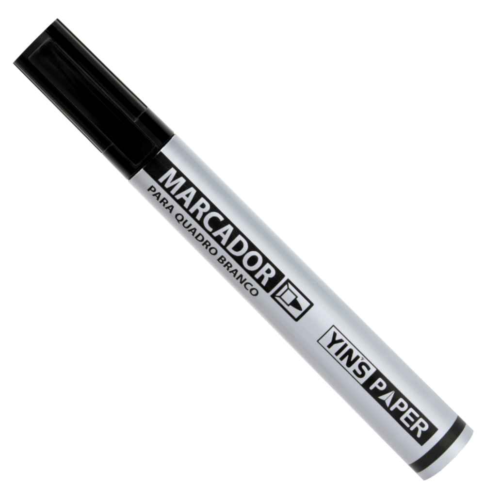 Marcador Para Quadro Branco Preto Yins