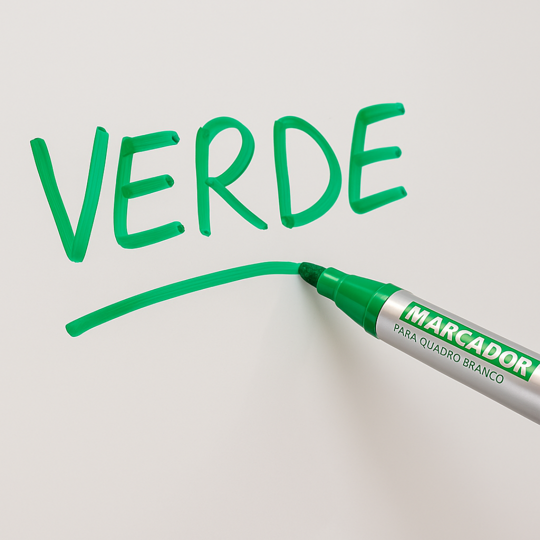 Marcador P/Qd Branco Verde Yins