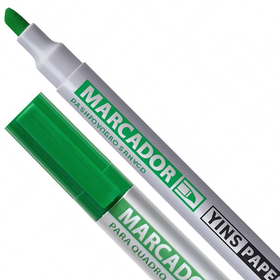 Marcador P/Qd Branco Verde Yins