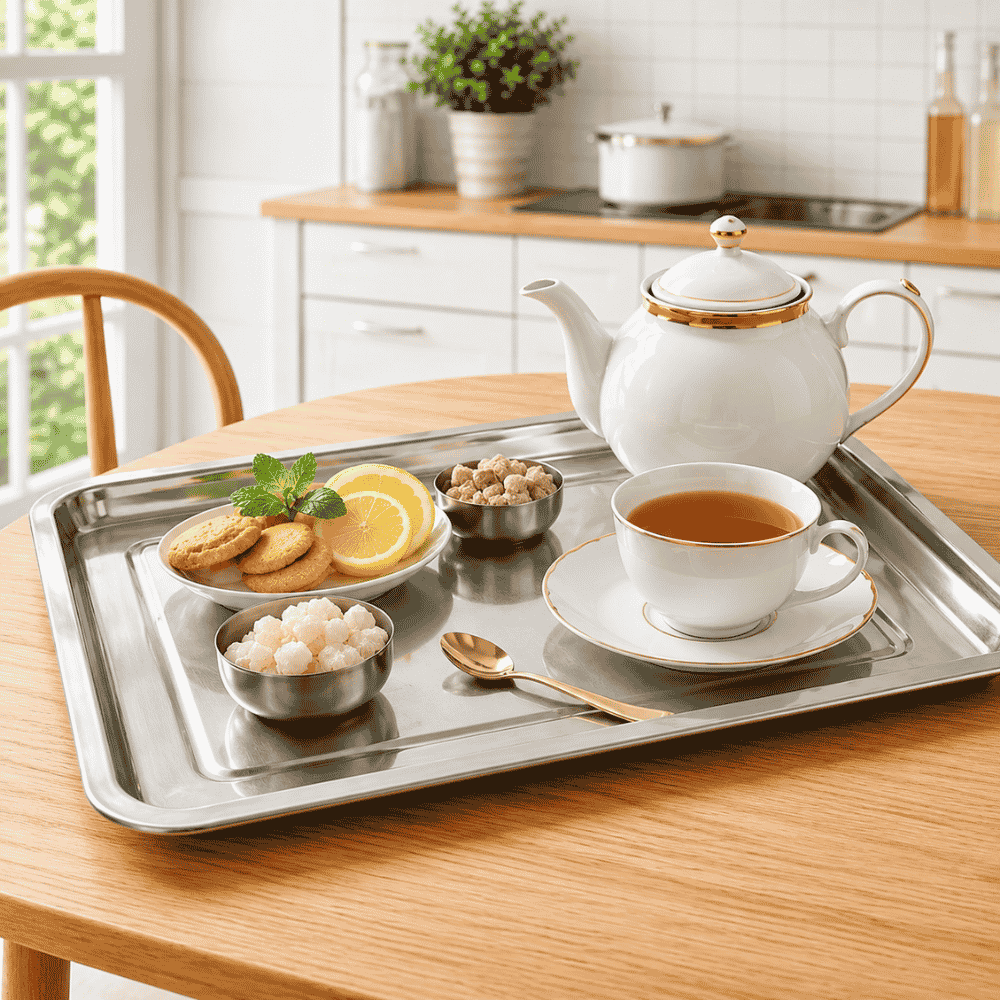 Bandeja para Servir Inox 45x35cm YNS
