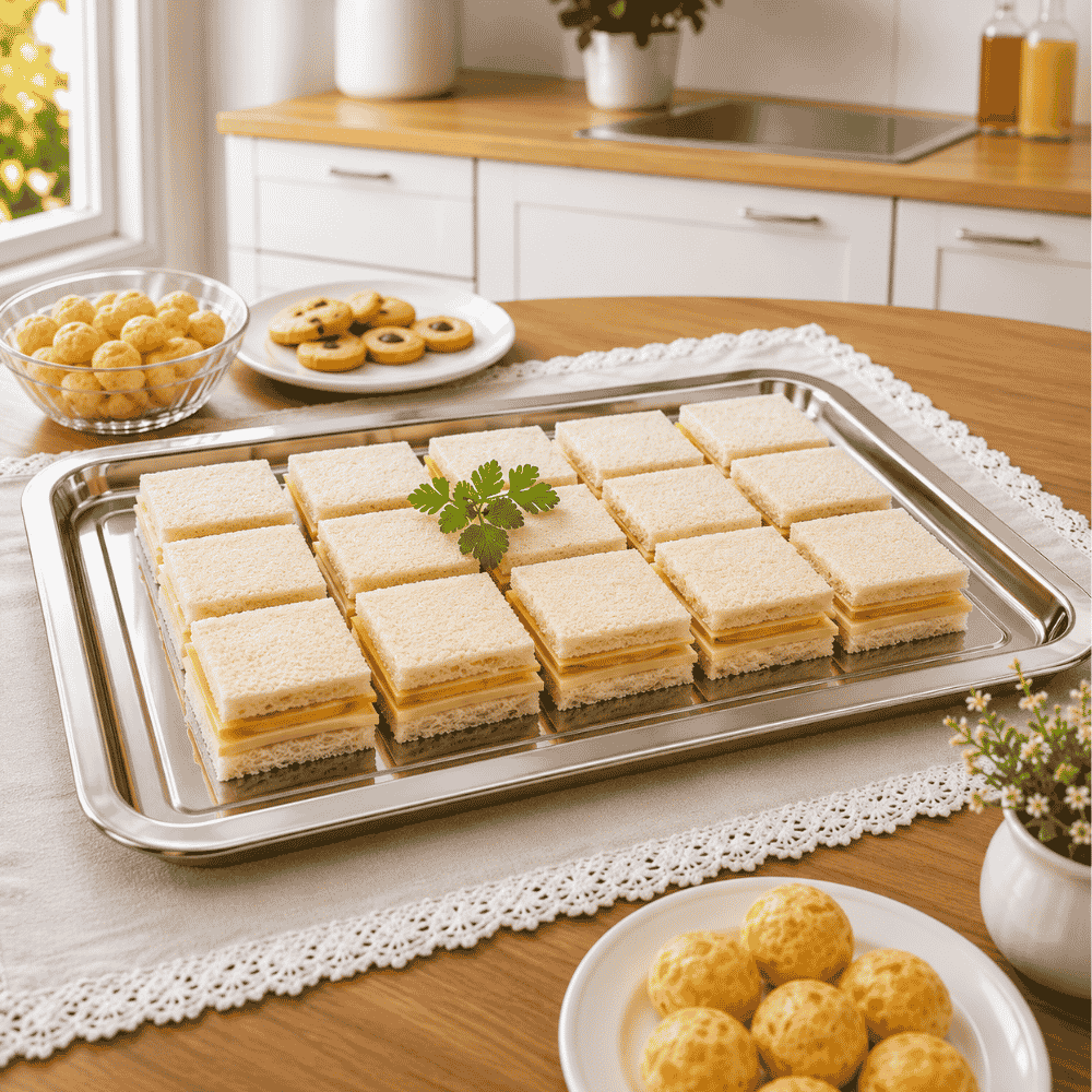 Bandeja para Servir Inox 50x35cm Yins