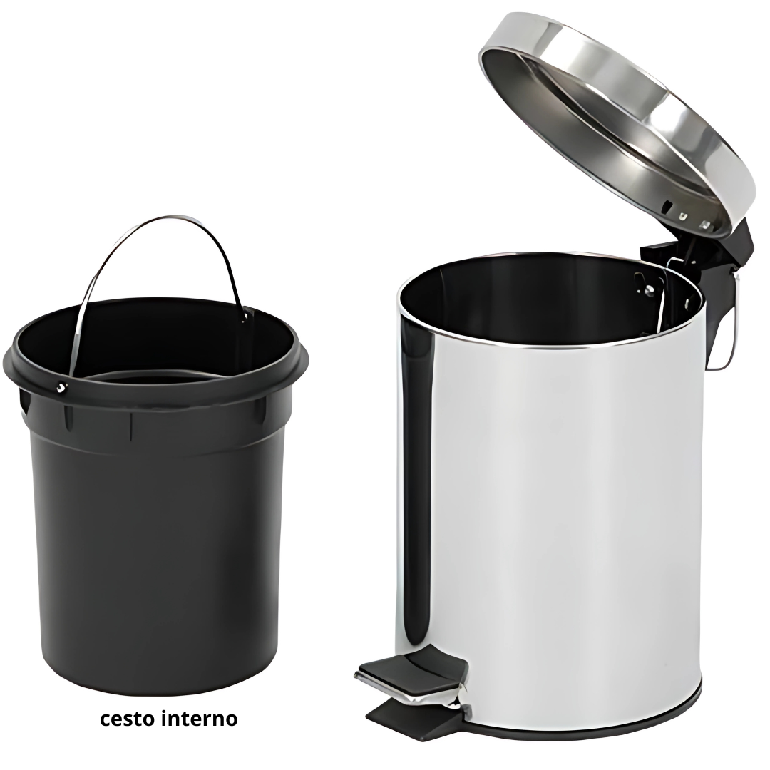 Lixeira Inox 3L Yns
