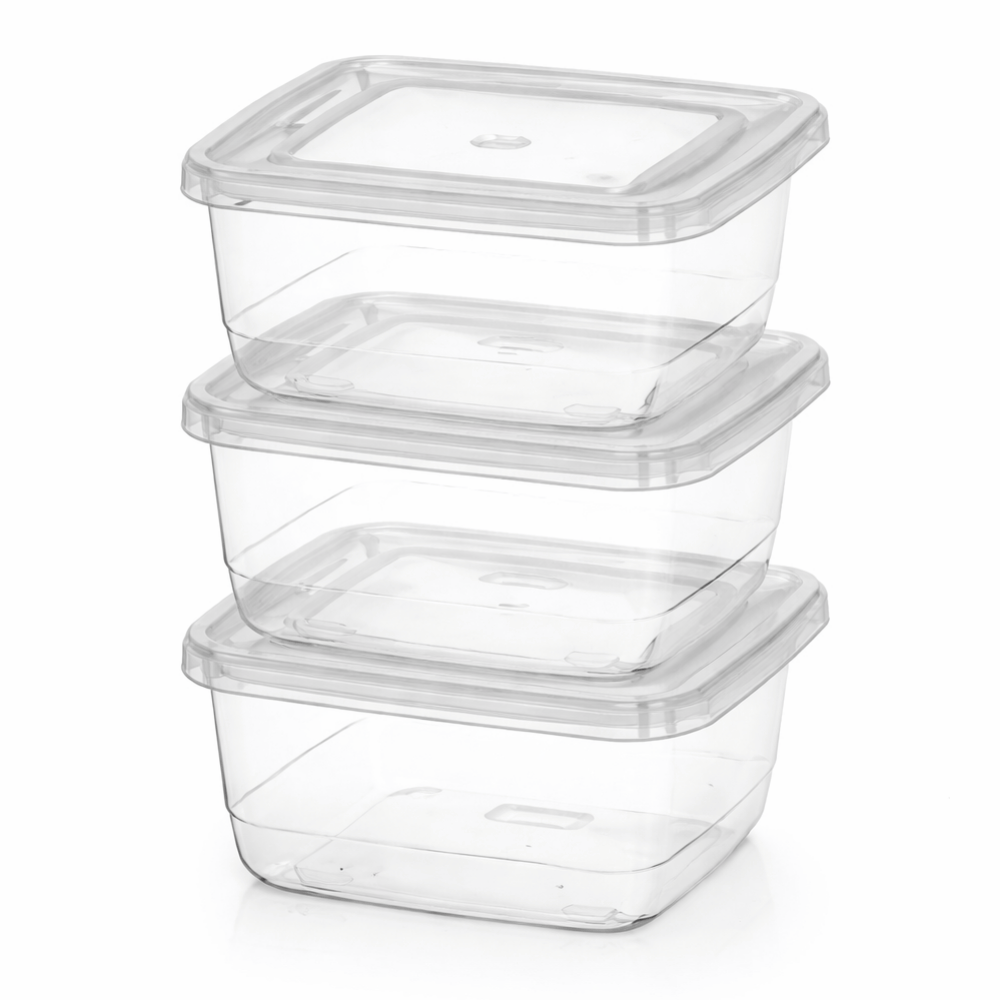 Conj Pote Quadrado Mini 3Pcs Ercaplast