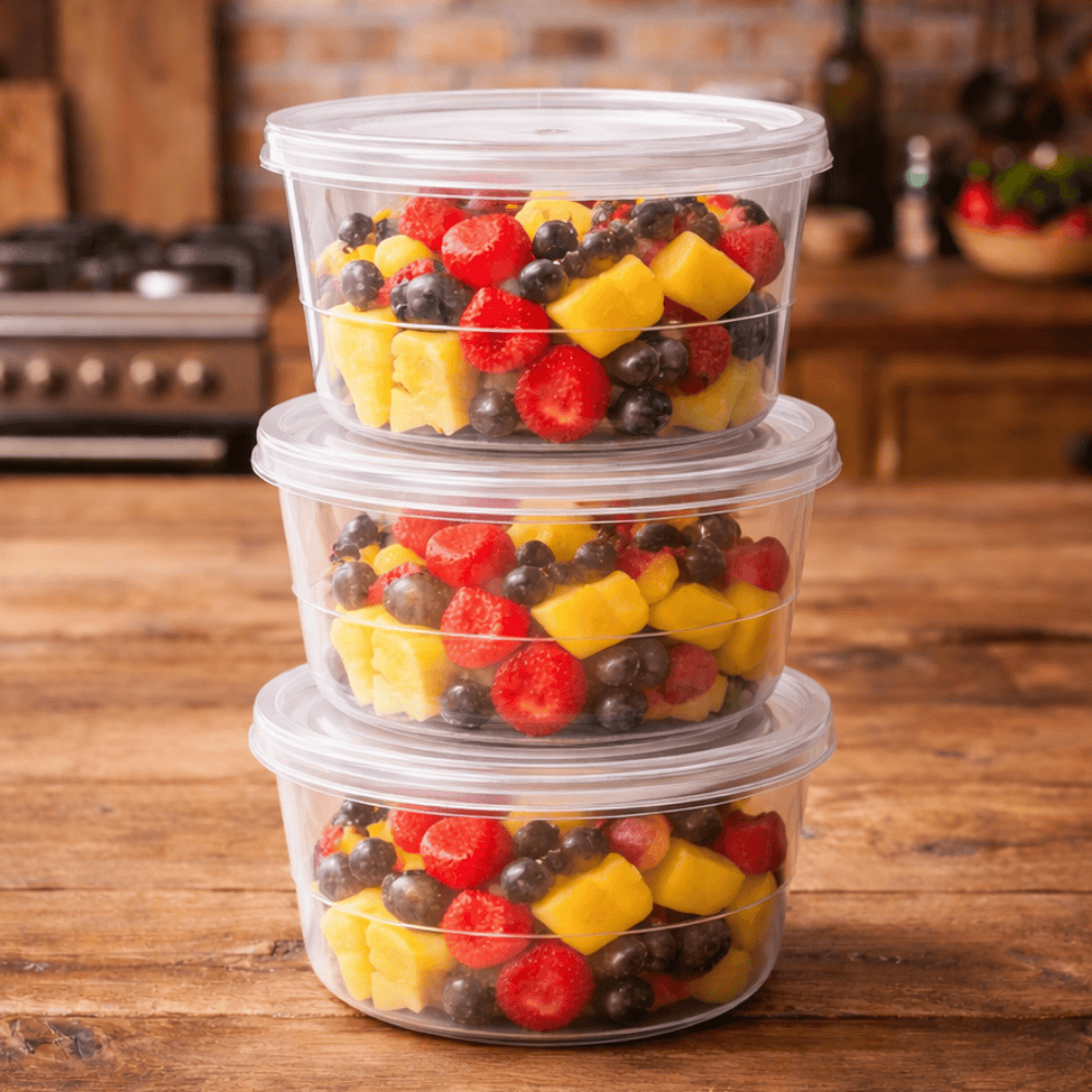 Conj Pote Redondo 270Ml Mini 3Pcs Ercaplast