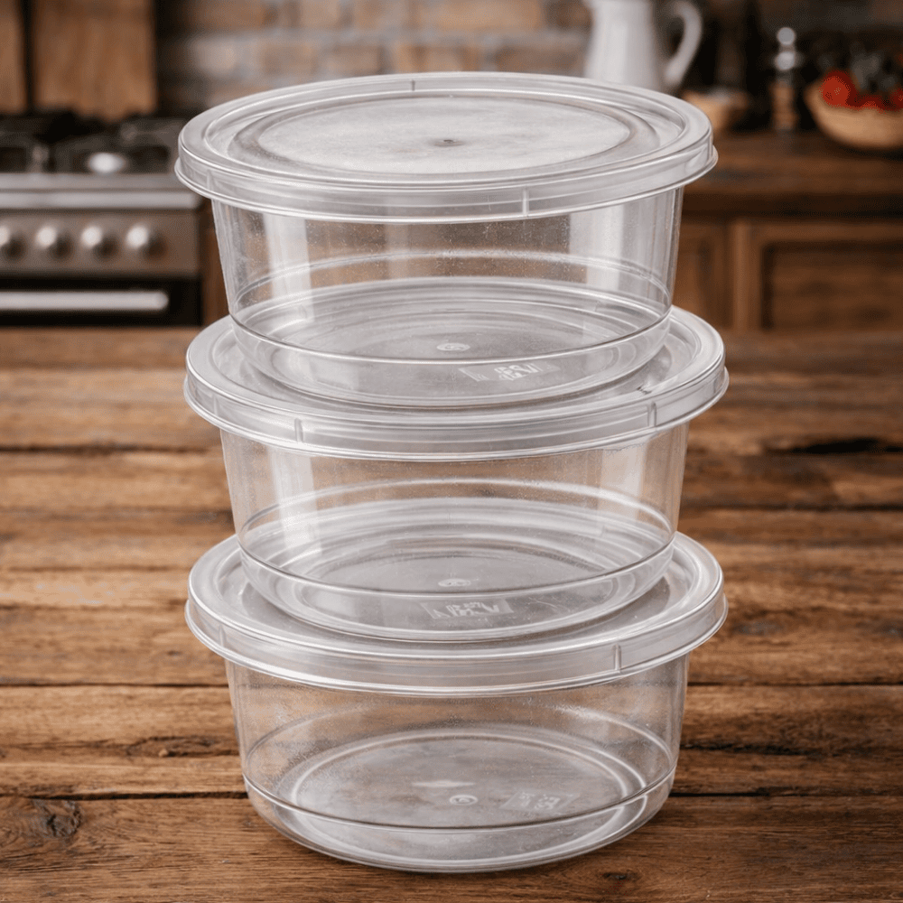 Conj Pote Redondo 270Ml Mini 3Pcs Ercaplast