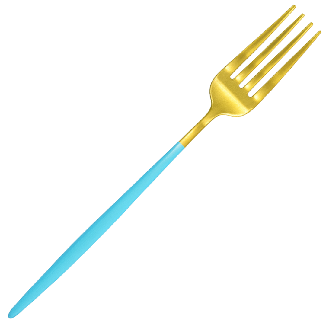 Garfo De Mesa Tiffy Dourado Inox Chazak