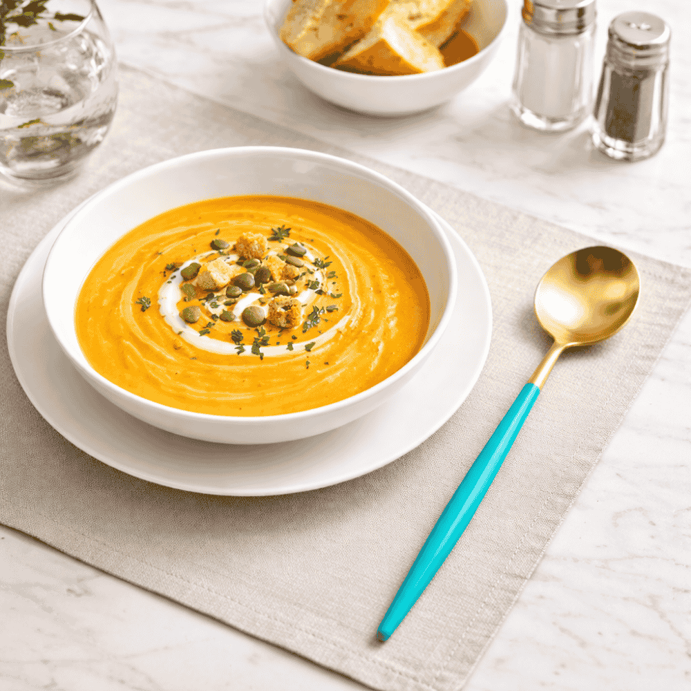 Colher De Mesa Tiffy Dourado Inox Chazak