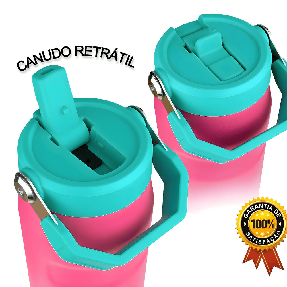 Garrafa Térmica Aerolight Flip Straw 1,1L Passion Pink Stanley