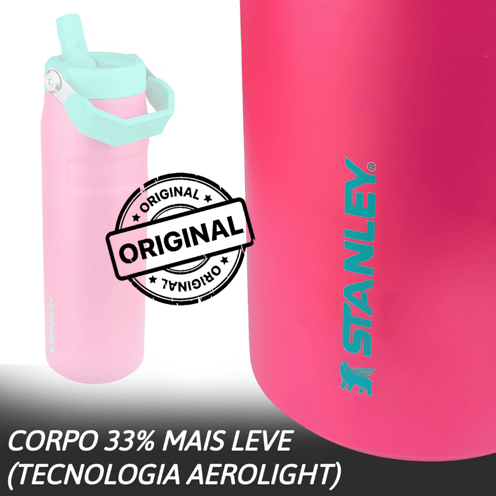 Garrafa Térmica Aerolight Flip Straw 1,1L Passion Pink Stanley