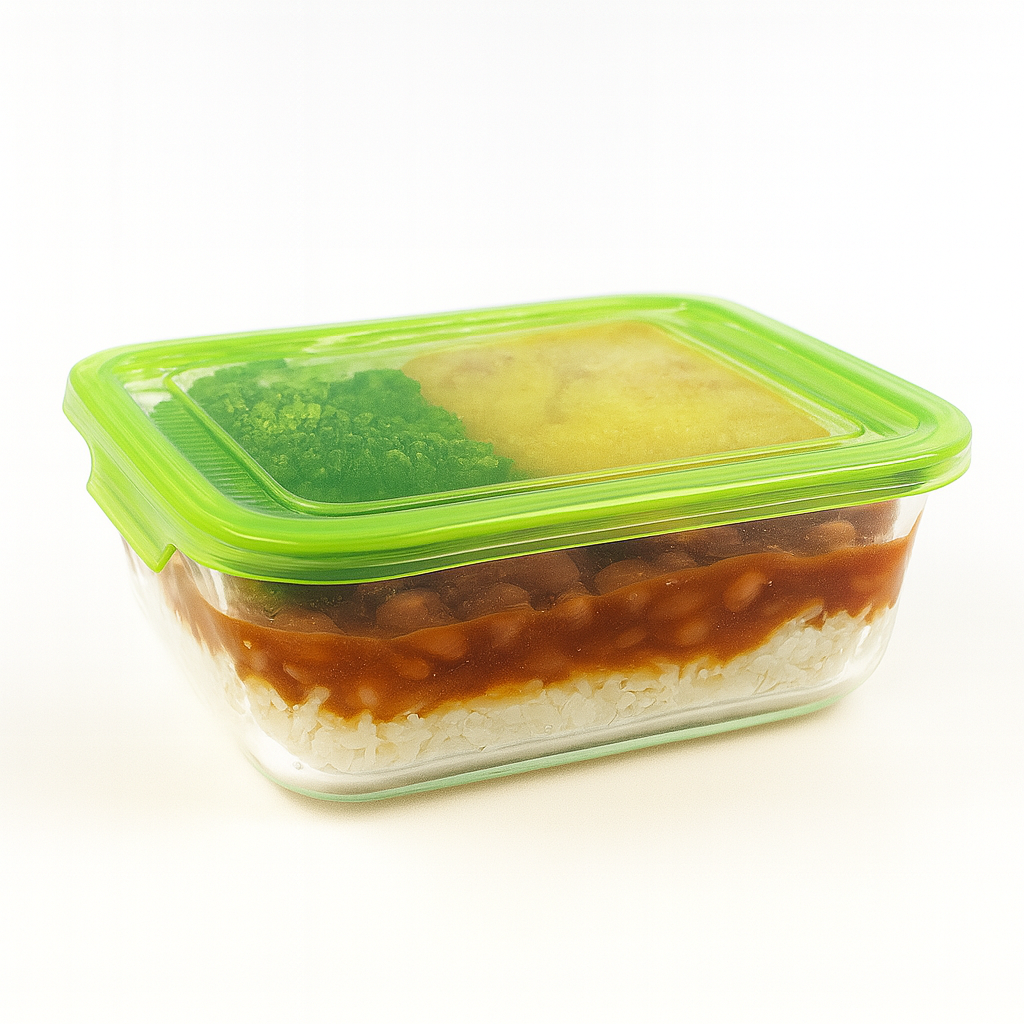 Pote Em Vidro C/Tampa Em Plástico 1,050Ml Chazak