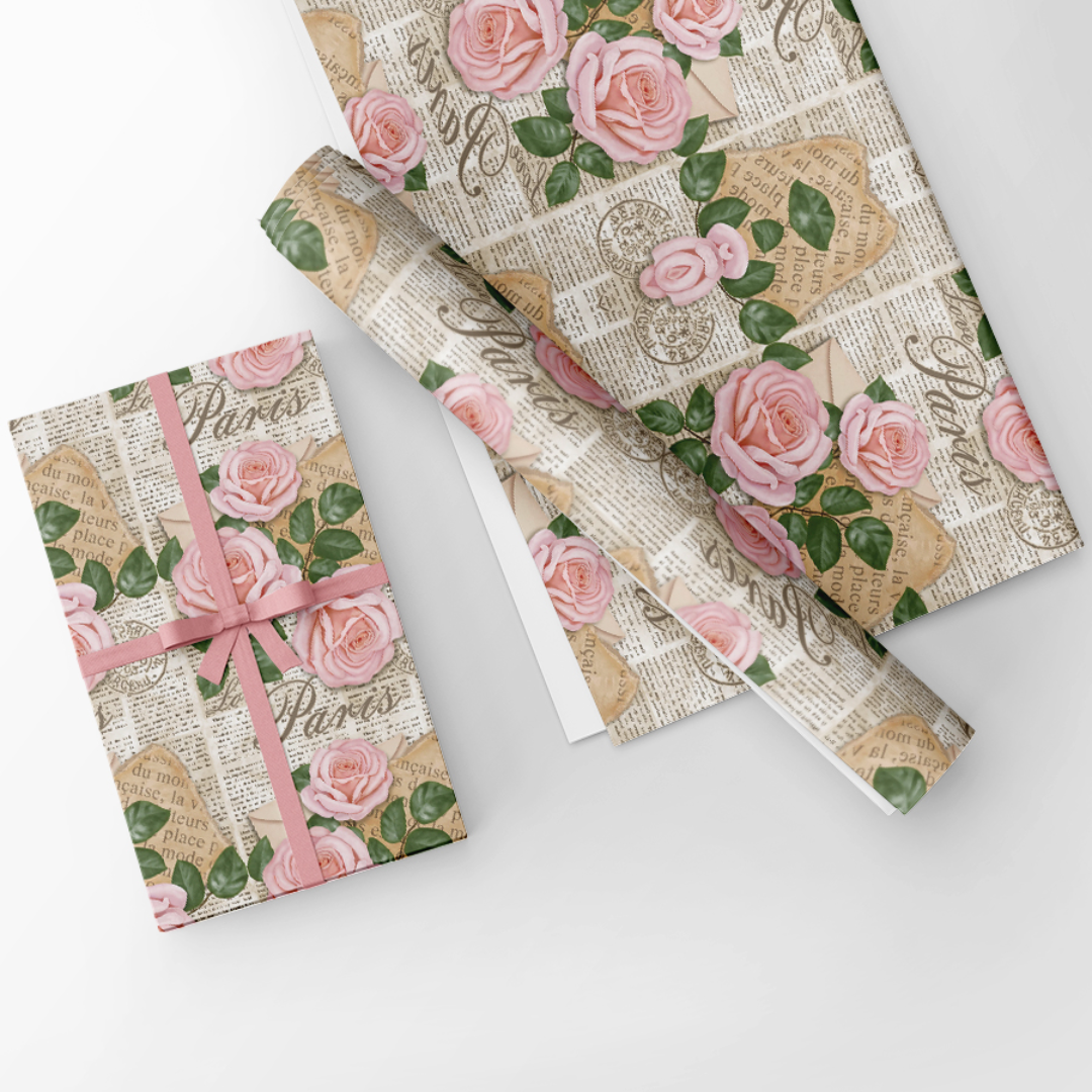Folha De Papel De Presente Temática