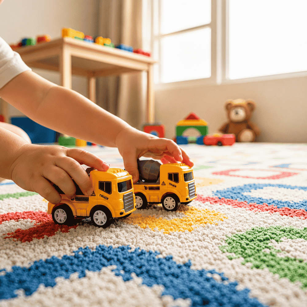 Kit 3 Mini Caminhões de Construção Ark Toys