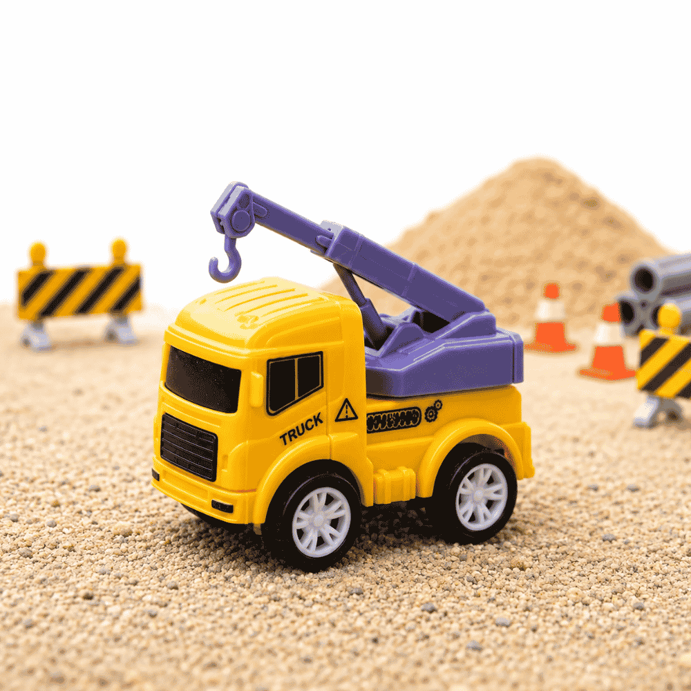 Kit 3 Mini Caminhões de Construção Ark Toys