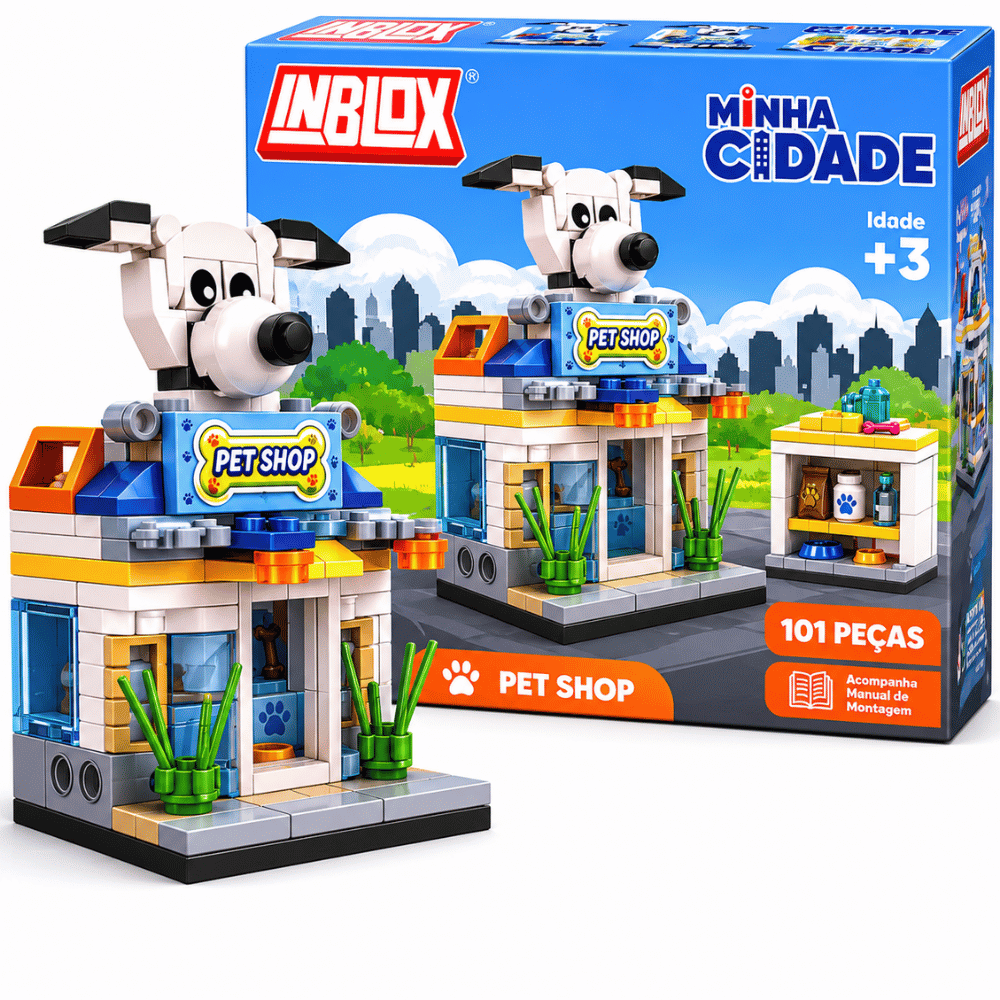 Brinquedo de Montar Inblox Cidade Arktoys