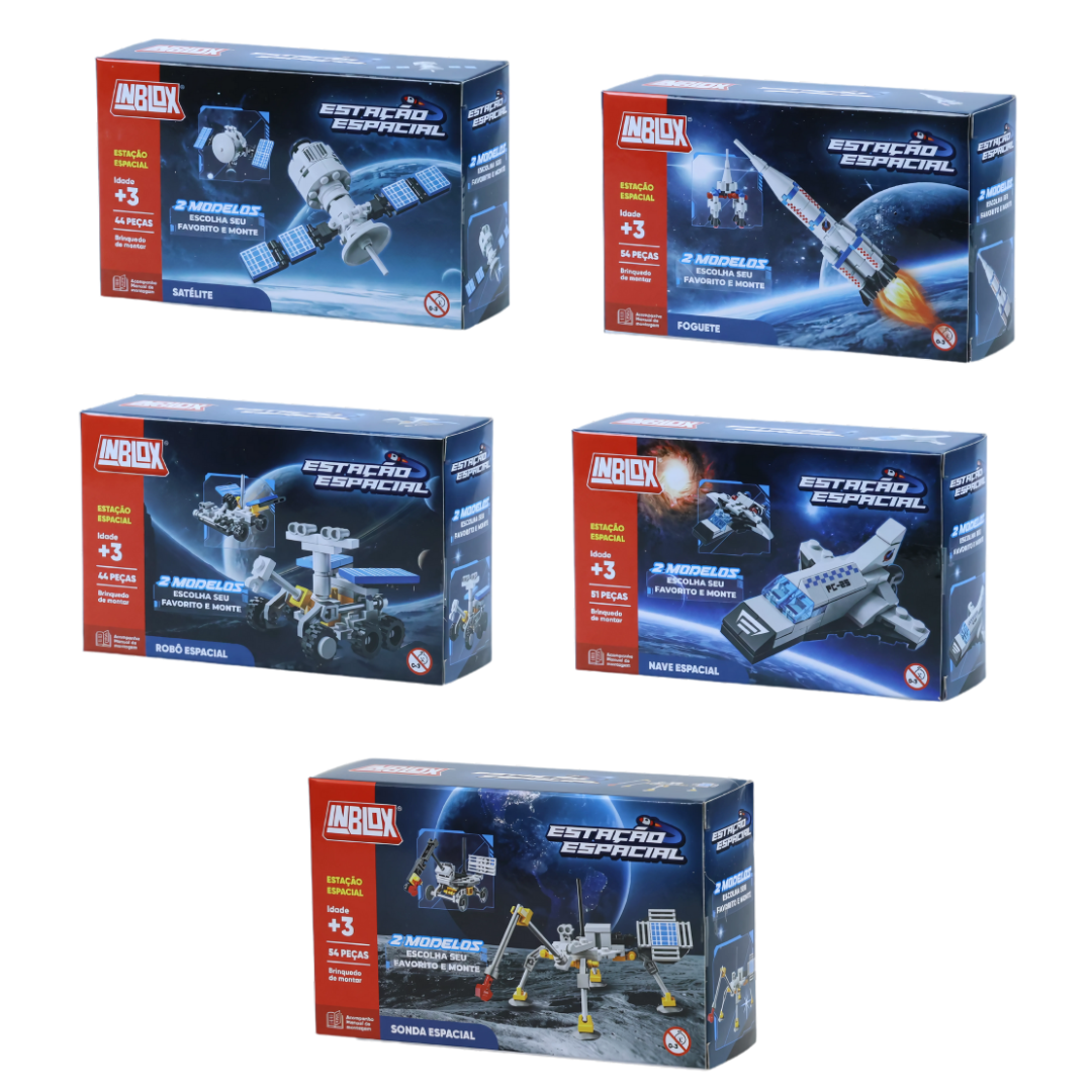 Brinquedo De Montar Inblox Espaço Arktoys