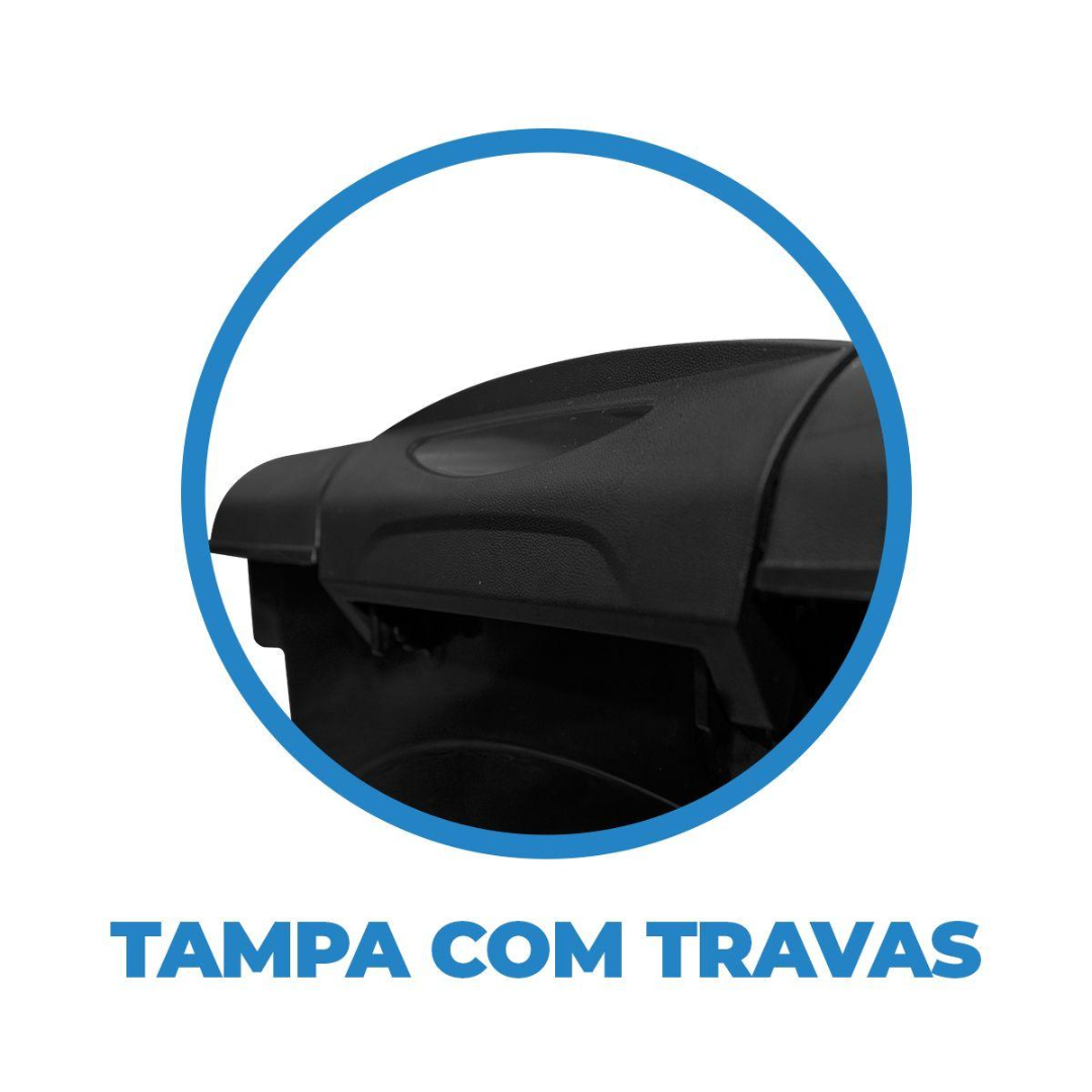 Caixa Organizadora 95L Black Injeplastec