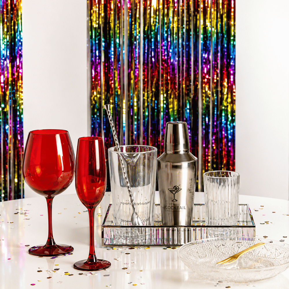 Taça para Champanhe Gourmet Vermelha 200ml Coliseu
